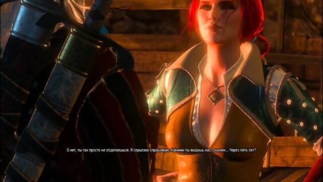 Секс в Ведьмак 3 Дикая Охота [Секс с Трисс Меригольд] Triss Merigold Sex Часть 159