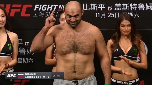 UFC Fight Night 122: Чейз Шерман - Шамиль Абдурахимов. Взвешивание