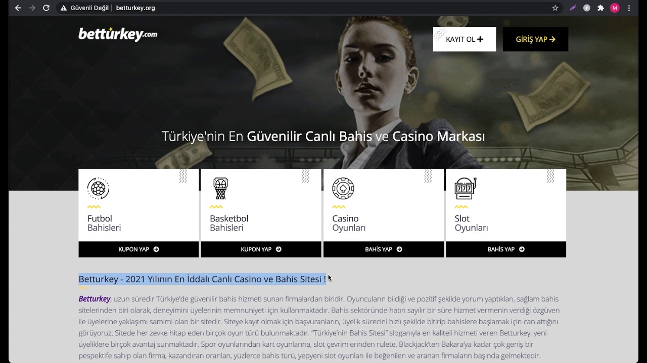 Betturkey 2021 Yılının En İddalı Canlı Casino ve Bahis Sitesi